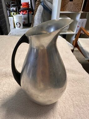 Vintage Silver Metal Pitcher made in Spain